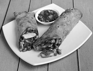 Beans And Chicken Burrito Roll