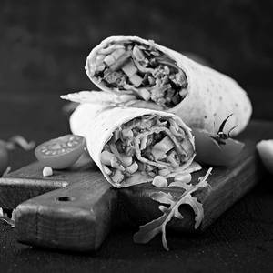 Spicy Paneer Patty Wrap