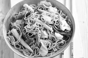Baby corn Chow mein