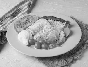 Grilled Fish Steak In Lemon Butter Sauce