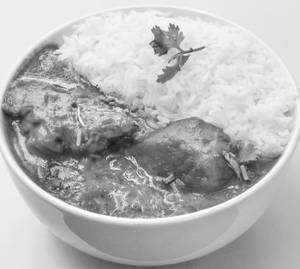 Butter Chicken Rice Bowl With Raita