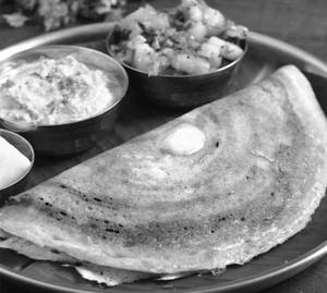 Butter masala dosa