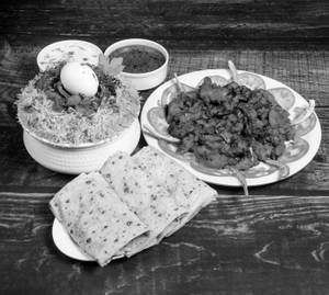 Chicken 65 + Chicken Handi + 3 Roti 