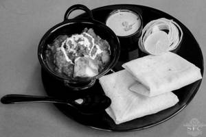 Veg Kathi Kabab With 2 Rumali Roti