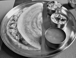 Mysore Masala Dosa With Butter