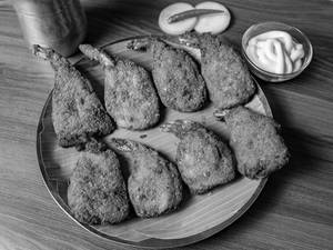 Prawn Mini Cutlet (8 Pcs) With Mayo Dip