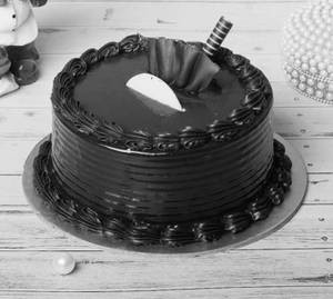 Chocolate Fresh Cream Eggless Cake ( 450 Gram )