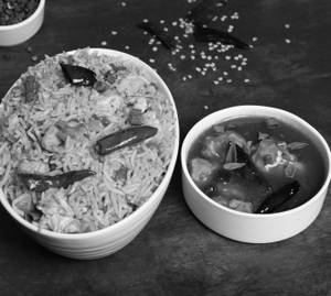 Chicken Schezwan Fried Rice & Schezwan Chicken