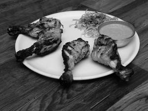 Chicken Tangadi Kebab Plate