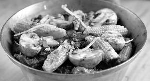 Baby Corn Mushroom Masala