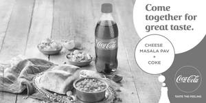 Cheese Masala Pav ( 2 Pcs ) + Coke