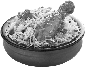 Chicken biryani  ( half kg , 1 egg)