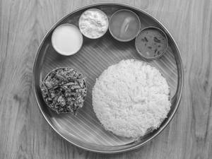 Mutton Ratha Kudai Poriyal Combo Meal