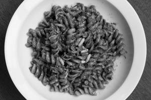 Fusilli With Pesto { Organic Semolina }