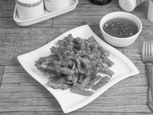 Crispy Shredded Potato Honey Chilli Dry