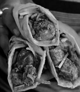 Egg Chicken Tikka Roll