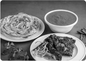 Grill Chicken Quarter, Malabar Parotta Combo