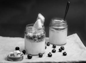 Berry Coconut Panna Cotta Jar