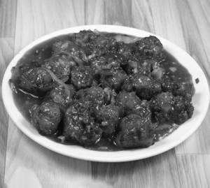 Vegtable Ball Manchurian Sauce