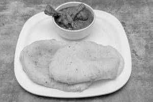 Naan Puri With Mutton Kosha