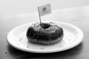 Dark Chocolate Flavour Filled Donuts