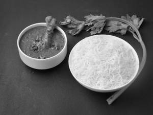 Steam Rice + Chicken Pepper Masala (250 Ml)