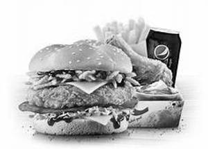 1 Chicken Burger+ 2pcs Chicken Wings+french Fry+cold Drink