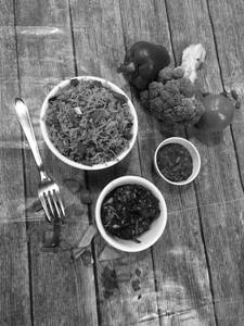 Veg Manchurian Dry 3 Pcs + Veg Fried Rice (650 Ml)