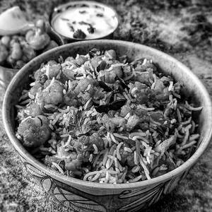 Gobi 65 (cauliflower)biryani