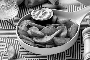 Parmesan Spiced Potato Wedges