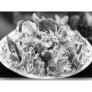 Mutton Hyderabadi Biryani Plate(serves2)