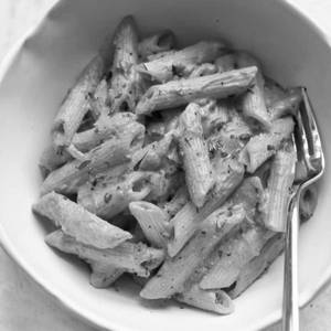 Penne Pasta In Pink Sauce