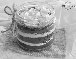 red velvet Cake Jar