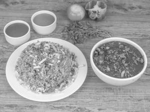 Fried Rice with Manchurian Gravy [ Serces 1]