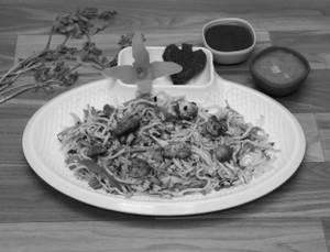 Mushroom Fried Noodles