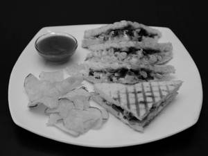 Corn & Mushroom Sandwich