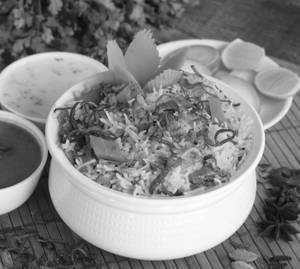 Vegetarian Hyderabadi Matka Biryani