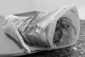 Egg Chicken Reshmi Kathi Kebab Roll