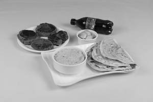 Banarasi Dum Aloo Qtr + Veg Kabab 4 Pcs + 3 Laccha Paratha + Coke 250 Ml