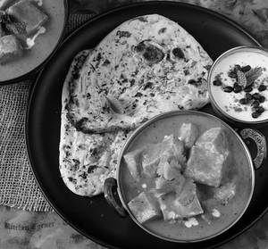 Cheese Butter Masala +  Butter Naan [3 Pieces]
