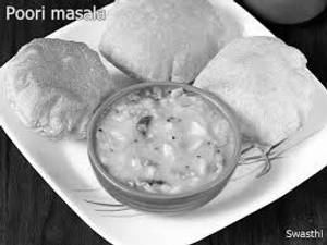 Larg Size Puri with Sabji
