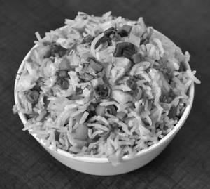 Mixed Non Veg Fried Rice With Raita