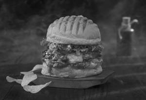 A Cheesy Moo-Tation Burger