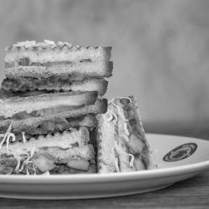 Paneer Tikka Club Grill Sandwich