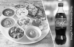 Deluxe Thali + Coke 750 ml pet Bottle