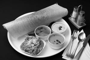 Cheese Pav Bhaji Dosa