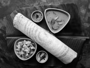 Masala Dosa + [Sambar & Chutney]