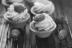 Strawberry Large Cup Cake (2pcs)