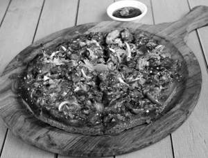 Freshly Baked Barbeque Chicken Pizza
