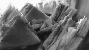 Chicken Club Sandwich With French Fries